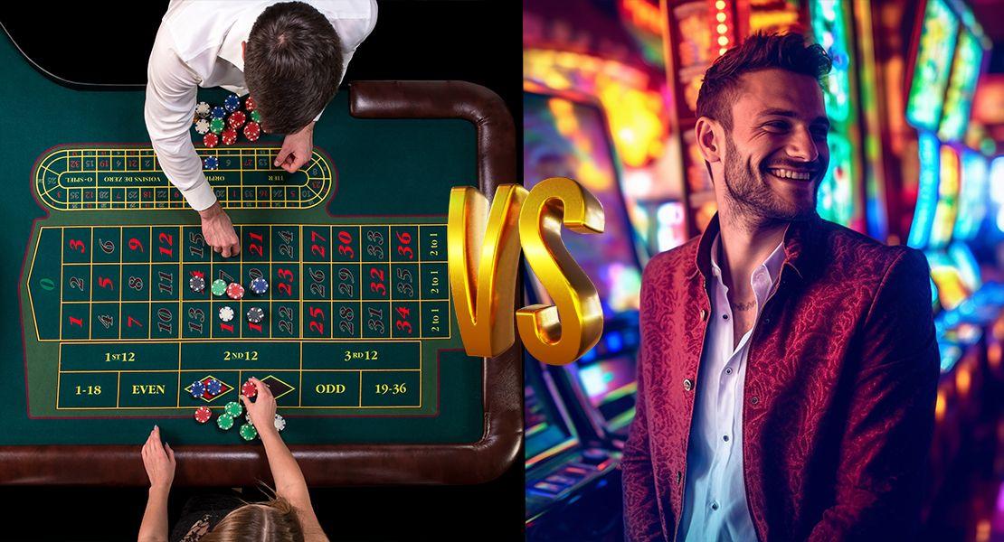 mese de live casino vs sloturi